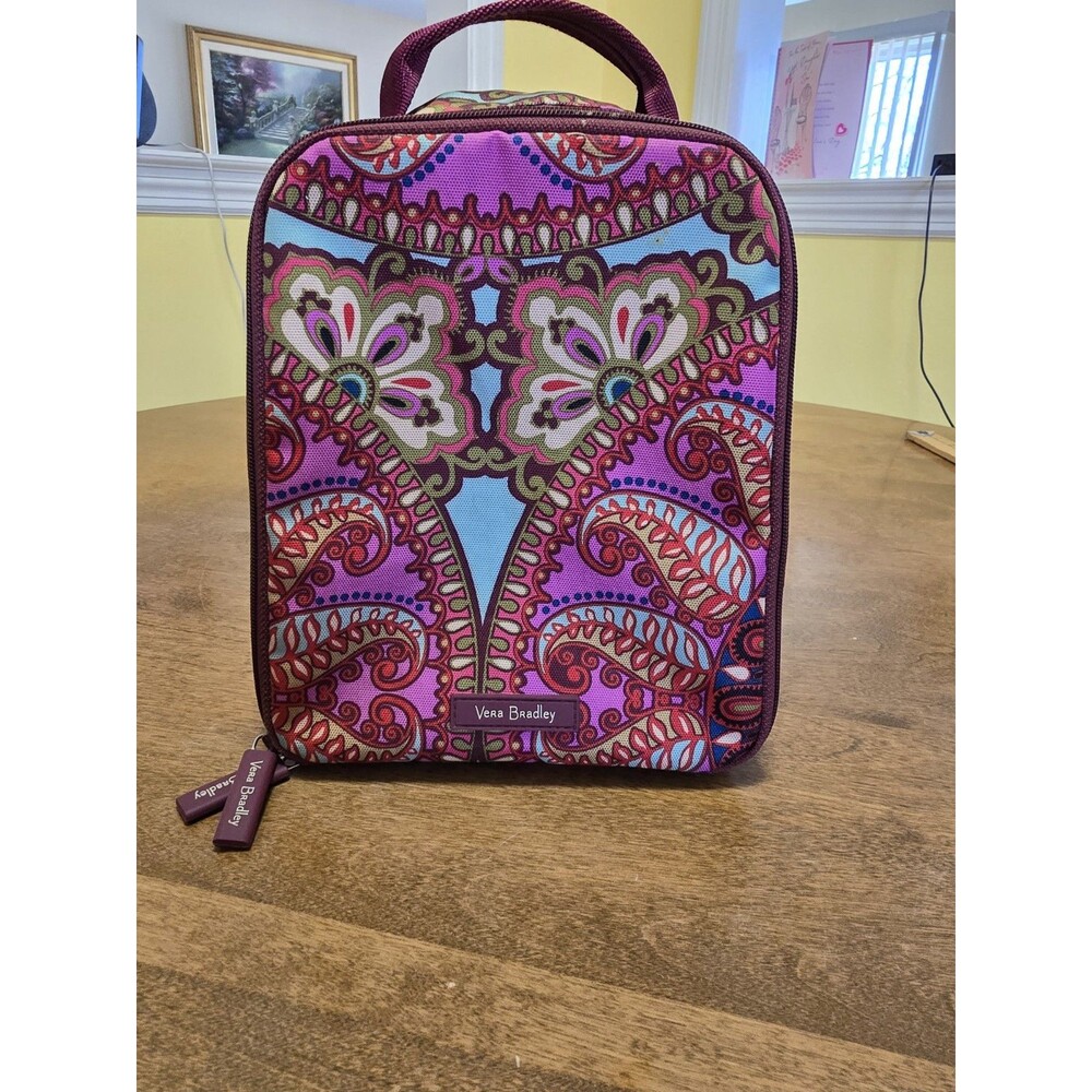 Vera Bradley Lighten Up Lunch Bag Box Resort Medallion Pink Floral Paisley - Picture 3 of 17
